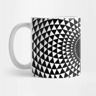 Black Circle Pattern - Painted by hand_Hand drawn Mug